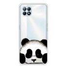 For OPPO Reno4 SE Colored Drawing Clear TPU Cover Protective Cases(Hug Face Bear) - 1