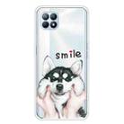 For OPPO Reno4 SE Colored Drawing Clear TPU Cover Protective Cases(Pinch Face Dog) - 1