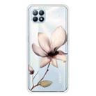For OPPO Reno4 SE Colored Drawing Clear TPU Cover Protective Cases(A Lotus) - 1