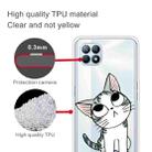 For OPPO Reno4 SE Colored Drawing Clear TPU Cover Protective Cases(Tilted Head Cat) - 4