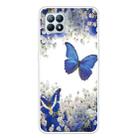 For OPPO Reno4 SE Colored Drawing Clear TPU Cover Protective Cases(Butterfly) - 1