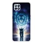 For OPPO Reno4 SE Colored Drawing Clear TPU Cover Protective Cases(The Lion King) - 1