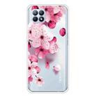 For OPPO Reno4 SE Colored Drawing Clear TPU Cover Protective Cases(Cherry Blossoms) - 1