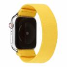Solid Color Silicone Watch Band For Apple Watch Series 7 41mm / 6 & SE & 5 & 4 40mm / 3 & 2 & 1 38mm(Yellow) - 1