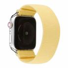 Solid Color Silicone Watch Band For Apple Watch Series 7 41mm / 6 & SE & 5 & 4 40mm / 3 & 2 & 1 38mm(Cream Yellow) - 1