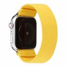 Solid Color Silicone Watch Band For Apple Watch Series 7 45mm / 6 & SE & 5 & 4 44mm / 3 & 2 & 1 42mm(Yellow) - 1