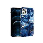 Glossy Marble Pattern TPU Protective Case For iPhone 12 Pro Max(Blue) - 1