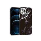 Glossy Marble Pattern TPU Protective Case For iPhone 12 Pro Max(Black) - 1