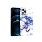 Glossy Marble Pattern TPU Protective Case For iPhone 12 Pro Max(Purple) - 1