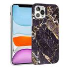 For iPhone 11 Glossy Marble Pattern TPU Protective Case (Brown) - 1