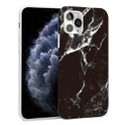 Glossy Marble Pattern TPU Protective Case For iPhone 11 Pro(Black) - 1