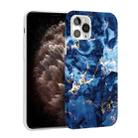 Glossy Marble Pattern TPU Protective Case For iPhone 11 Pro Max(Blue) - 1