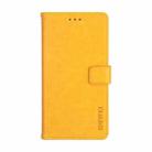 For OPPO Realme 7 idewei Crazy Horse Texture Horizontal Flip Leather Case with Holder & Card Slots & Wallet(Yellow) - 2