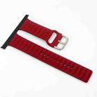 Silicone Watch Band For Apple Watch Ultra 49mm&Watch Ultra 2 49mm / Series 9&8&7 45mm / SE 3&SE 2&6&SE&5&4 44mm / 3&2&1 42mm(Red) - 1