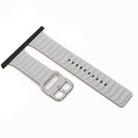 Silicone Watch Band For Apple Watch Ultra 49mm / Series 8&7 45mm / SE 2&6&SE&5&4 44mm / 3&2&1 42mm(Grey) - 1