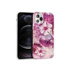 Glossy Marble Pattern TPU Protective Case For iPhone 12 / 12 Pro(Rose Red) - 1