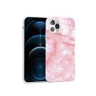 Glossy Marble Pattern TPU Protective Case For iPhone 12 Pro Max(Pink) - 1