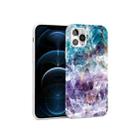 Glossy Marble Pattern TPU Protective Case For iPhone 12 Pro Max(Blue Purple) - 1