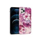 Glossy Marble Pattern TPU Protective Case For iPhone 12 Pro Max(Rose Red) - 1