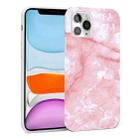 For iPhone 11 Glossy Marble Pattern TPU Protective Case (Pink) - 1