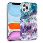 For iPhone 11 Glossy Marble Pattern TPU Protective Case (Blue Purple) - 1