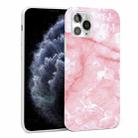 Glossy Marble Pattern TPU Protective Case For iPhone 11 Pro(Pink) - 1