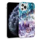 Glossy Marble Pattern TPU Protective Case For iPhone 11 Pro(Blue Purple) - 1