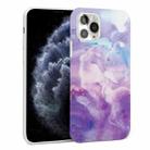 Glossy Marble Pattern TPU Protective Case For iPhone 11 Pro(Purple) - 1