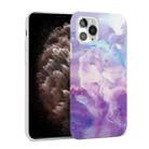 Glossy Marble Pattern TPU Protective Case For iPhone 11 Pro Max(Purple) - 1