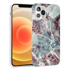 Glossy Marble Pattern TPU Protective Case For iPhone 12 mini(Blue Red) - 1