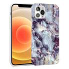 Glossy Marble Pattern TPU Protective Case For iPhone 12 mini(Dark Purple) - 1