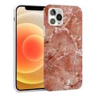 Glossy Marble Pattern TPU Protective Case For iPhone 12 mini(Vermilion) - 1