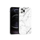 Glossy Marble Pattern TPU Protective Case For iPhone 12 / 12 Pro(White) - 1