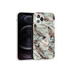 Glossy Marble Pattern TPU Protective Case For iPhone 12 / 12 Pro(Green) - 1