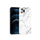 Glossy Marble Pattern TPU Protective Case For iPhone 12 Pro Max(White) - 1