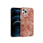 Glossy Marble Pattern TPU Protective Case For iPhone 12 Pro Max(Vermilion) - 1