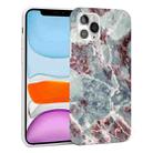 For iPhone 11 Glossy Marble Pattern TPU Protective Case (Blue Red) - 1