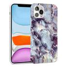 For iPhone 11 Glossy Marble Pattern TPU Protective Case (Dark Purple) - 1