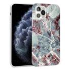 Glossy Marble Pattern TPU Protective Case For iPhone 11 Pro(Blue Red) - 1