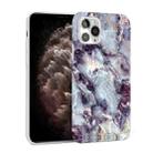 Glossy Marble Pattern TPU Protective Case For iPhone 11 Pro Max(Dark Purple) - 1