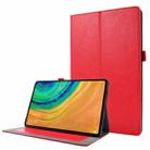 For Huawei Honor V6 / MatePad 10.4 inch Crazy Horse Texture Horizontal Flip Leather Case with 2-folding Holder & Card Slot(Red) - 1