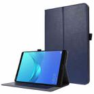 For Huawei Honor Pad X6 Crazy Horse Texture Horizontal Flip Leather Case with 2-folding Holder & Card Slot(Dark Blue) - 1
