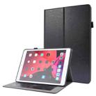 For iPad 10.2 / iPad Pro 10.5 Crazy Horse Texture Horizontal Flip Leather Case with 2-folding Holder & Card Slot(Black) - 1