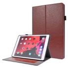 For iPad 10.2 / iPad Pro 10.5 Crazy Horse Texture Horizontal Flip Leather Case with 2-folding Holder & Card Slot(Brown) - 1