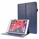 For iPad 10.2 / iPad Pro 10.5 Crazy Horse Texture Horizontal Flip Leather Case with 2-folding Holder & Card Slot(Dark Blue) - 1