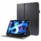 For iPad Pro 12.9 inch (2020) Crazy Horse Texture Horizontal Flip Leather Tablet Case with 2-folding Holder & Card Slot(Black) - 1