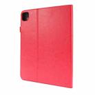 For iPad Pro 12.9 inch (2020) Crazy Horse Texture Horizontal Flip Leather Tablet Case with 2-folding Holder & Card Slot(Red) - 3