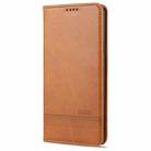 For Samsung Galaxy S9 AZNS Magnetic Calf Texture Horizontal Flip Leather Case with Card Slots & Holder & Wallet(Light Brown) - 2