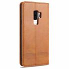 For Samsung Galaxy S9 AZNS Magnetic Calf Texture Horizontal Flip Leather Case with Card Slots & Holder & Wallet(Light Brown) - 3
