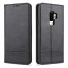 For Samsung Galaxy S9 AZNS Magnetic Calf Texture Horizontal Flip Leather Case with Card Slots & Holder & Wallet(Black) - 1